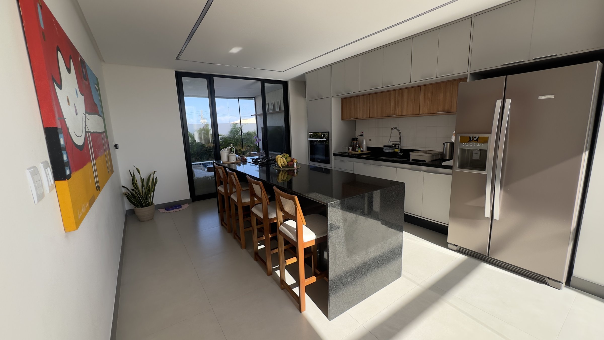 Cozinha vista da sala