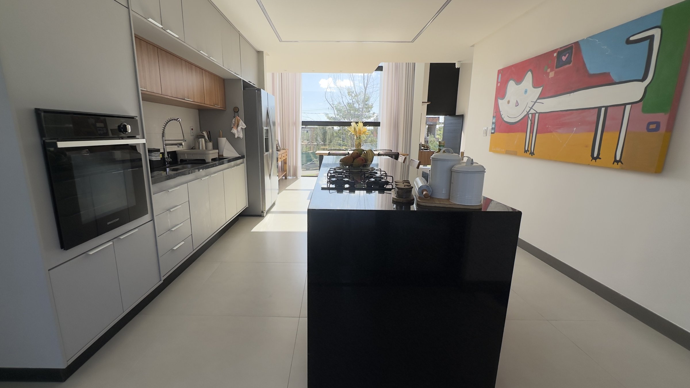 Bancada e forno embutido